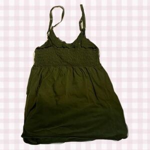 Early 2000s green babydoll style tank top!